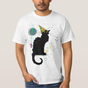 Camiseta Chapéu de Natal Le Chat Noir de Natal