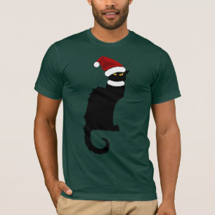 Camiseta Chapéu de Natal Le Chat Noir Natal