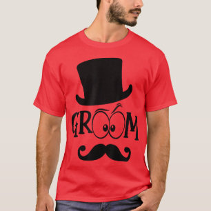 Camiseta Chapéu de Noivo Fofo Festa de Despedida de Solteir