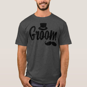 Camiseta Chapéu de Noivo Masculino Engraçado Noivado Casame