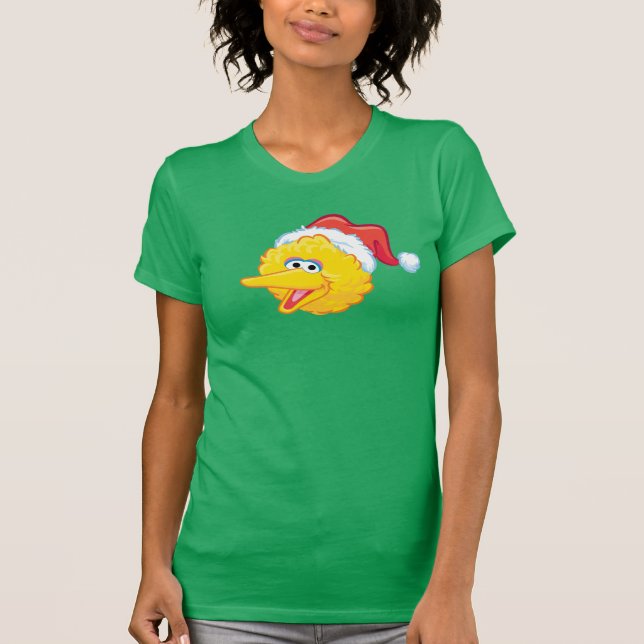 Camiseta Chapéu de Papai Noel Big Bird (Frente)