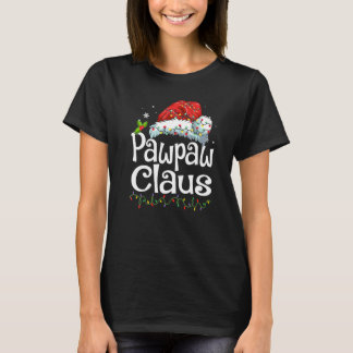 Camiseta Chapéu de Papai Noel de Natal Família Pijama Pawpa