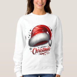 Camiseta Chapéu de Papai Noel Escarlate com Brilho