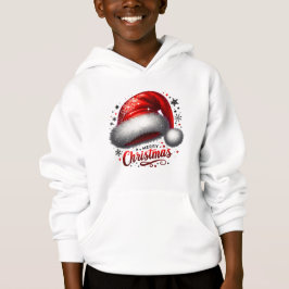 Camiseta Chapéu de Papai Noel Escarlate com Brilho