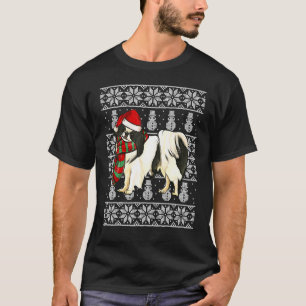 Camiseta Chapéu de Papai Noel Xmas Chin Japonês Natal Feio