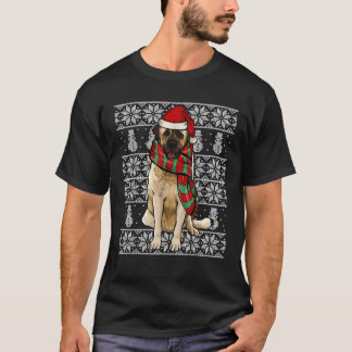 Camiseta Chapéu de Papai Noel Xmas Pastor Anatólio Cão Feio