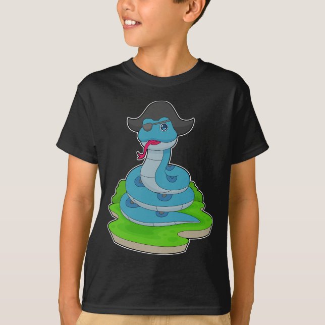 Camiseta Chapéu de Pirata Cobra Pirata (Frente)
