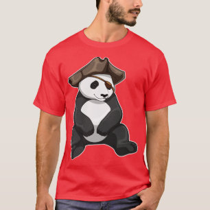 Camiseta Chapéu de Pirata Panda Pirata
