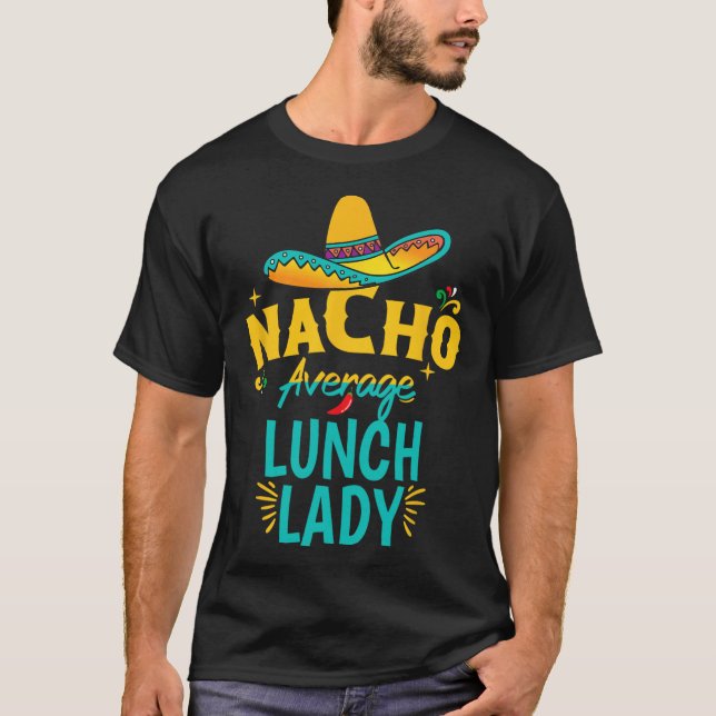 Camiseta Chapéu de Senhora de Merenda Nacho Média Cinco De  (Frente)