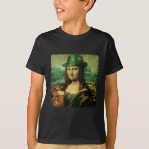 Camiseta Chapéu de Trevo do Dia de São Patrício da Mona Lis