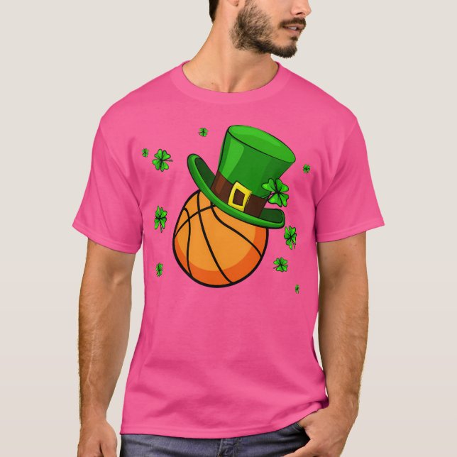 Camiseta Chapéu Do Dia De Patrick De Basquete (Frente)