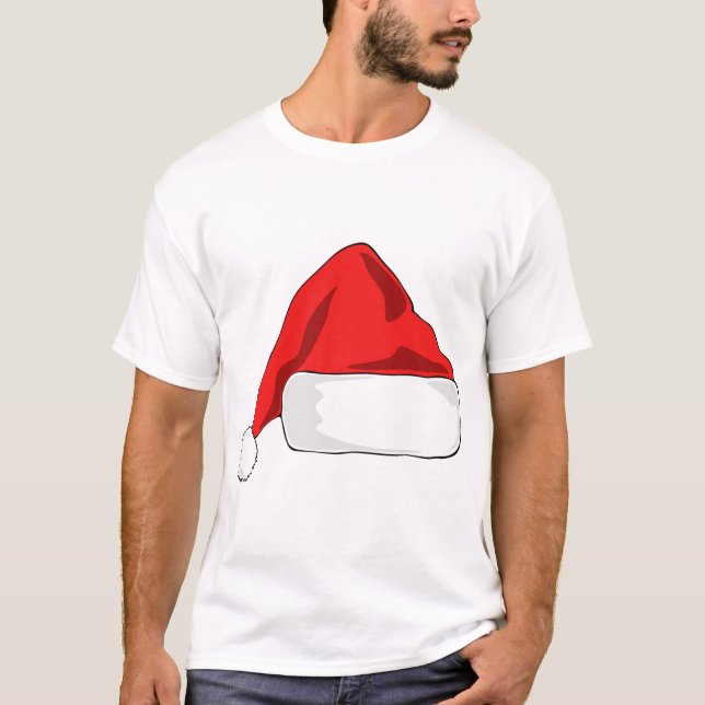 Camiseta chapéu do papai noel (Frente)