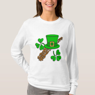 Camiseta Chapéu e trevos irlandeses