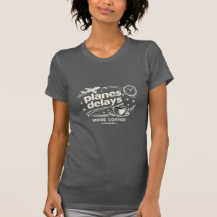 Camiseta Chapéu Engraçado de Viagem para Amantes de Café