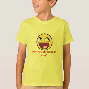 Camiseta chapéu épico da cara