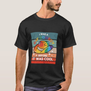 Camiseta Chapéu gay cowboy arco-íris orgulho legal inclusiv
