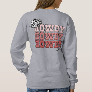 Camiseta Chapéu ocidental personalizado da Cowgirl Howdy Y'