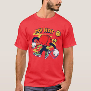 Camiseta Chapéu personagem vermelho vintage 90 s retrô