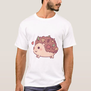 Camiseta Chapeuzinho Bonito Com Folhas De Outono E Bolota