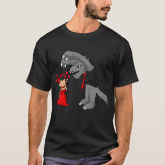 Camiseta Chapeuzinho Vermelho e Lobo