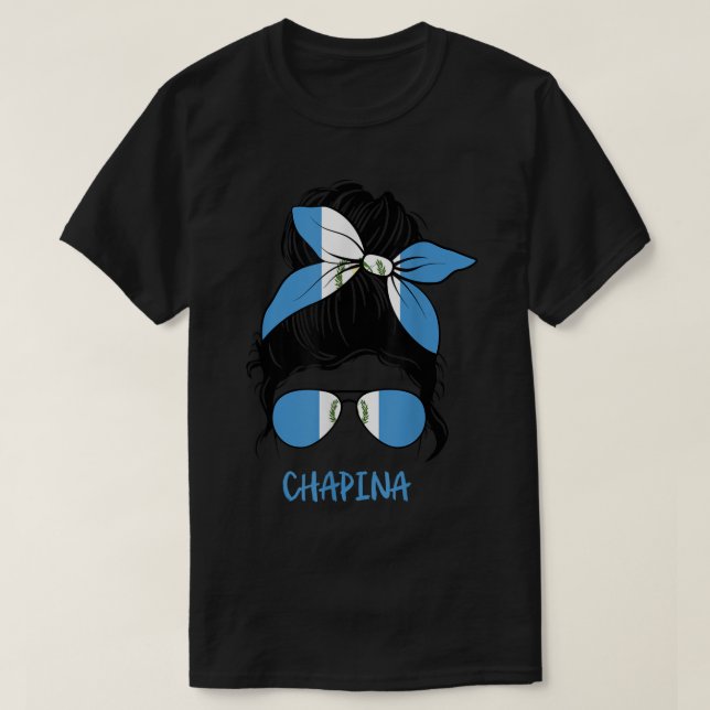 Camiseta Chapina Guatemala - Uma garota da Chapina Guatemal (Frente do Design)