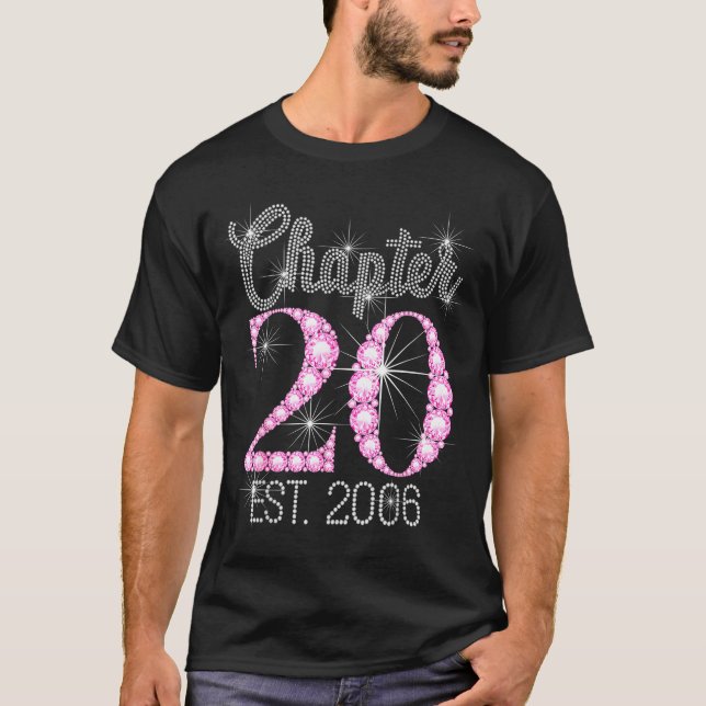 Camiseta Chapter 20 Est 2006 Happy 20th Birthday Gift  (Frente)