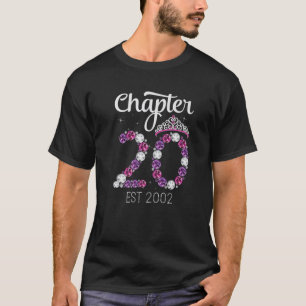 Camiseta Chapter 20 T S Est 2002 Vintage 20Th Birthday