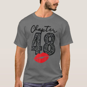 Camiseta Chapter 48 Lips Birthday Leopard 48 Years Born In
