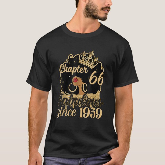 Camiseta Chapter 66 Fabulous Since 1959 66th Birthday for G (Frente)