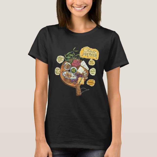 Camiseta Charcuterie Cheese Board Hostess (Frente)