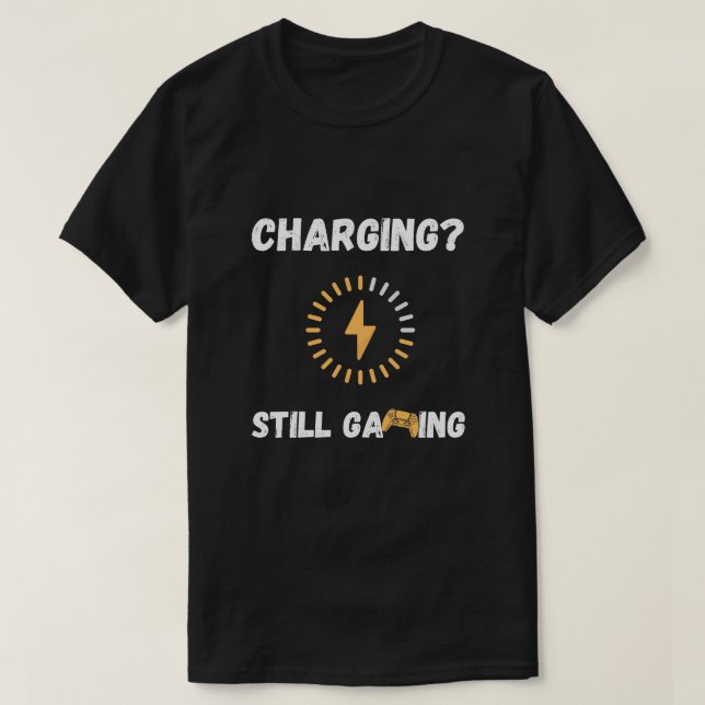 Camiseta Charging Still Gaming (Frente do Design)