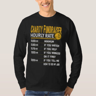 Camiseta Charity Fundraiser Character de Taxa Horária Fundr
