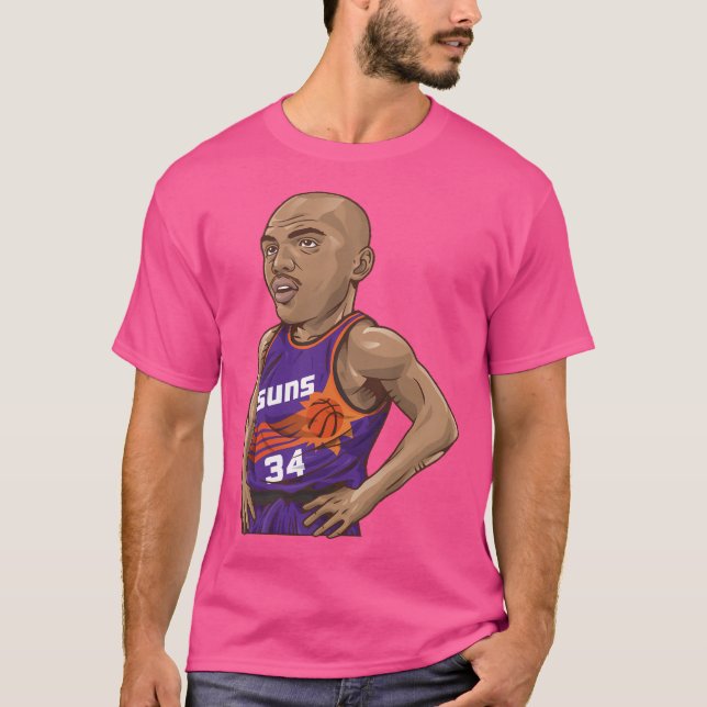 Camiseta Charles Barkley 34 Art Chibi (Frente)