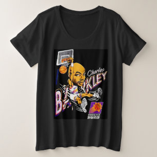 Camiseta Charles Barkley Retro Basball Cartoon Vestido