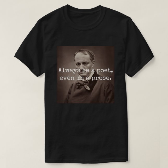 Camiseta Charles Baudelaire (Frente do Design)