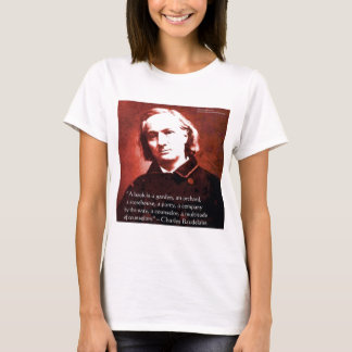 Camiseta Charles Baudelaire "Um Livro É" Presentes de Citaç