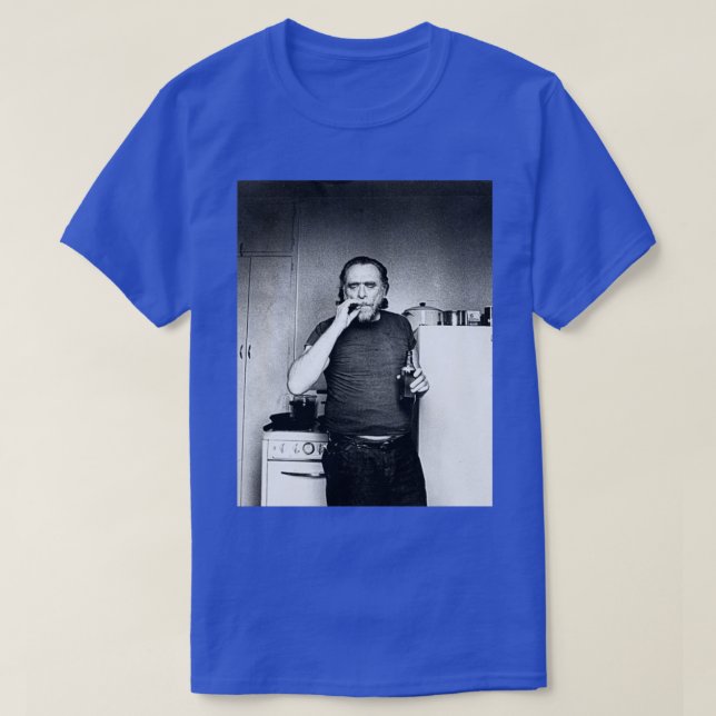 Camiseta Charles Bukowski Poet e Novelist Fan Design1 (Frente do Design)