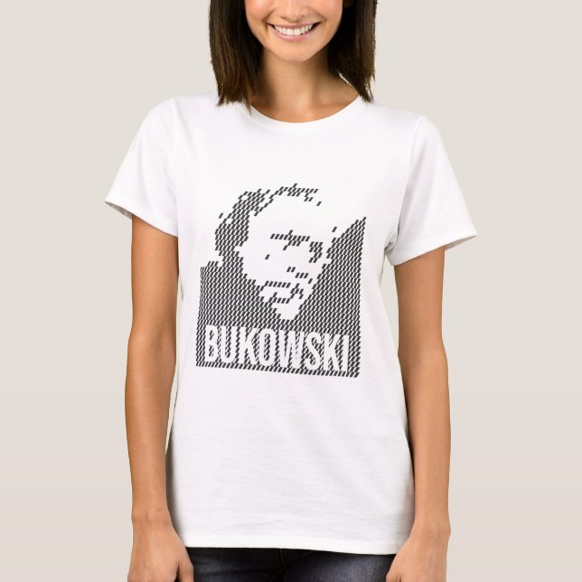 Camiseta Charles Bukowski Portrait design (Frente)