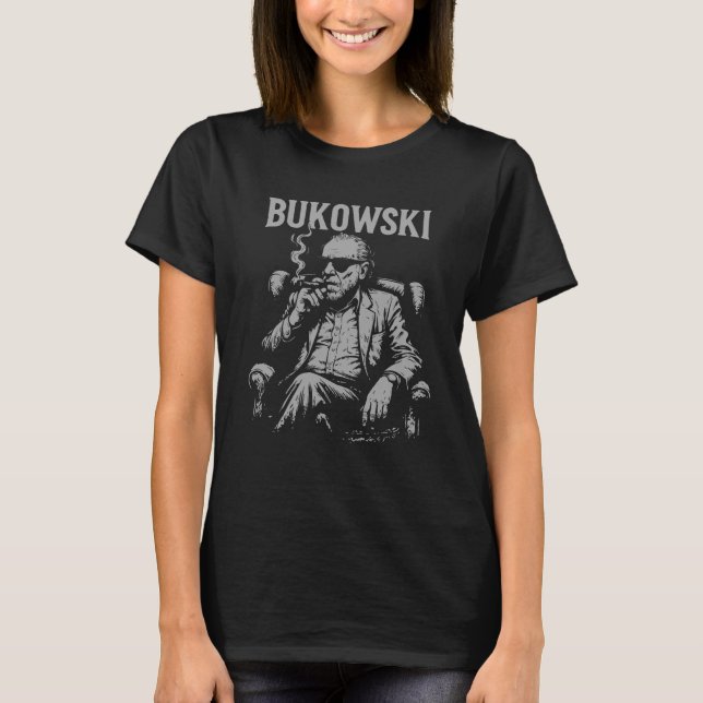Camiseta Charles Bukowski rei da poesia (Frente)