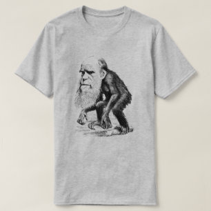 Camiseta Charles Darwin como um macaco