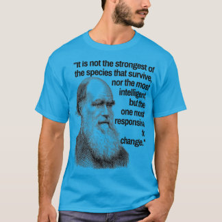 Camiseta Charles Darwin Cotação Evolution Pro Science