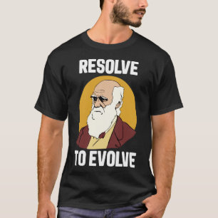 Camiseta Charles Darwin Evolution Resolve para Evoluir