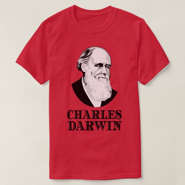 Camiseta Charles Darwin Evolution Zoologista Botânico (Frente do Design)