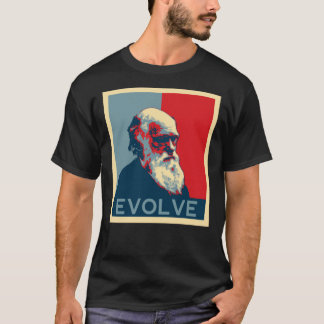 Camiseta Charles Darwin Evolve Evolução Essencial Camisa-T