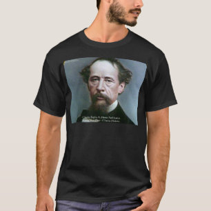 Camiseta Charles Dickens "Charity @Home" cita presentes