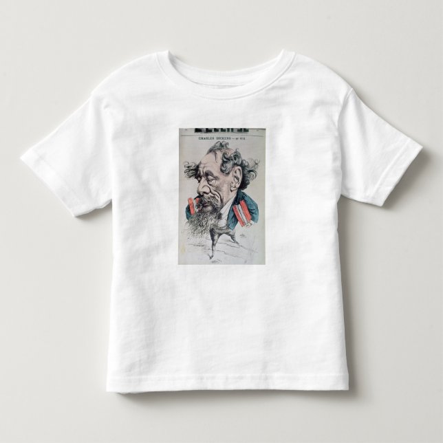 Camiseta Charles Dickens montado no canal inglês (Frente)