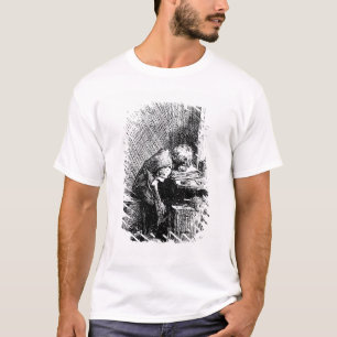 Camiseta Charles Dickens na fábrica enegrecendo