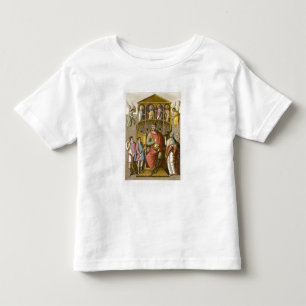 Camiseta Charles II (823-77) o calvo, após um manuscrito