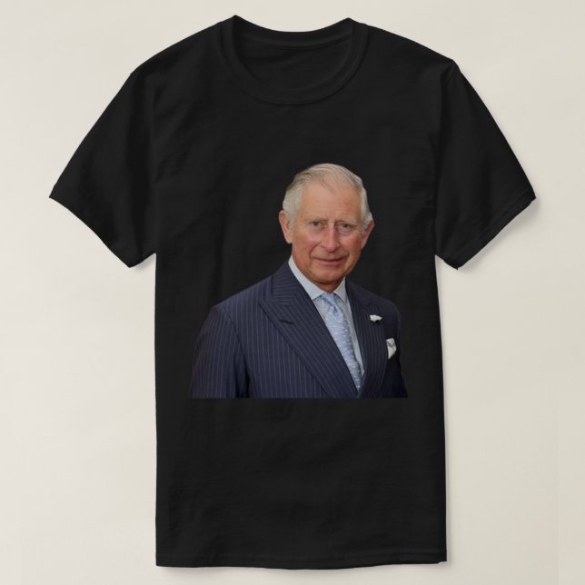 Camiseta Charles III King da Inglaterra (Frente do Design)