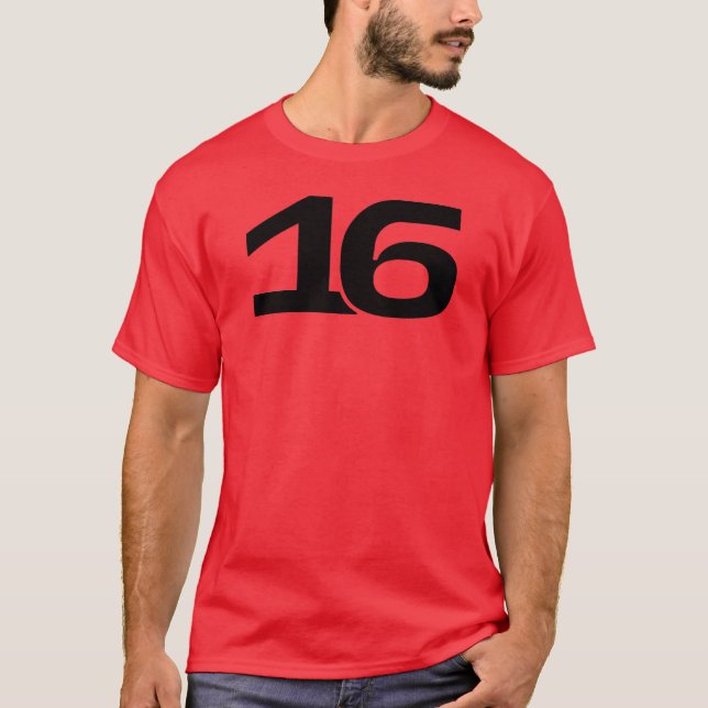 Camiseta charles leclerc 16 (Frente)